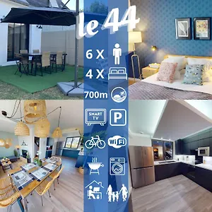  Hébergement de vacances Le 44 - Maison Familiale - Grand Confort - 700m Plages